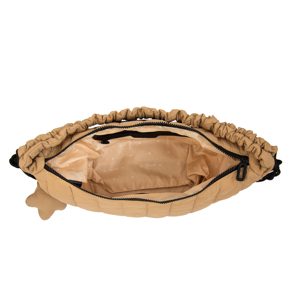 Cartera bandolera adriana mediana beige