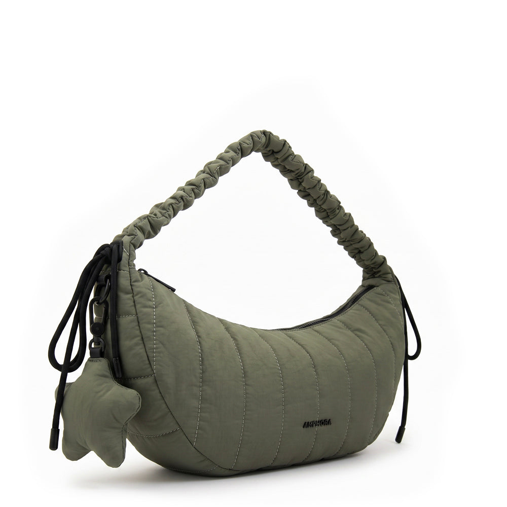 Cartera bandolera adriana mediana verde oliva