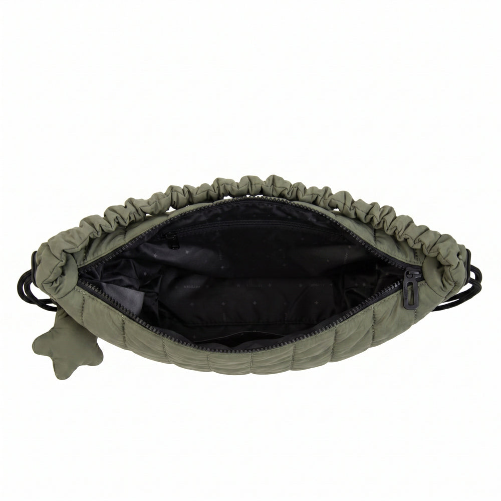 Cartera bandolera adriana mediana verde oliva