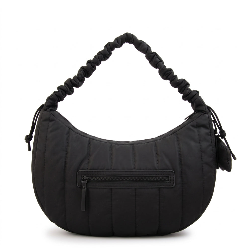 Cartera corte oval adriana mediana negro