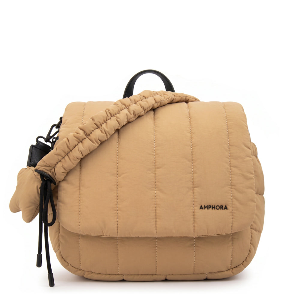 Mochila adriana mediana beige