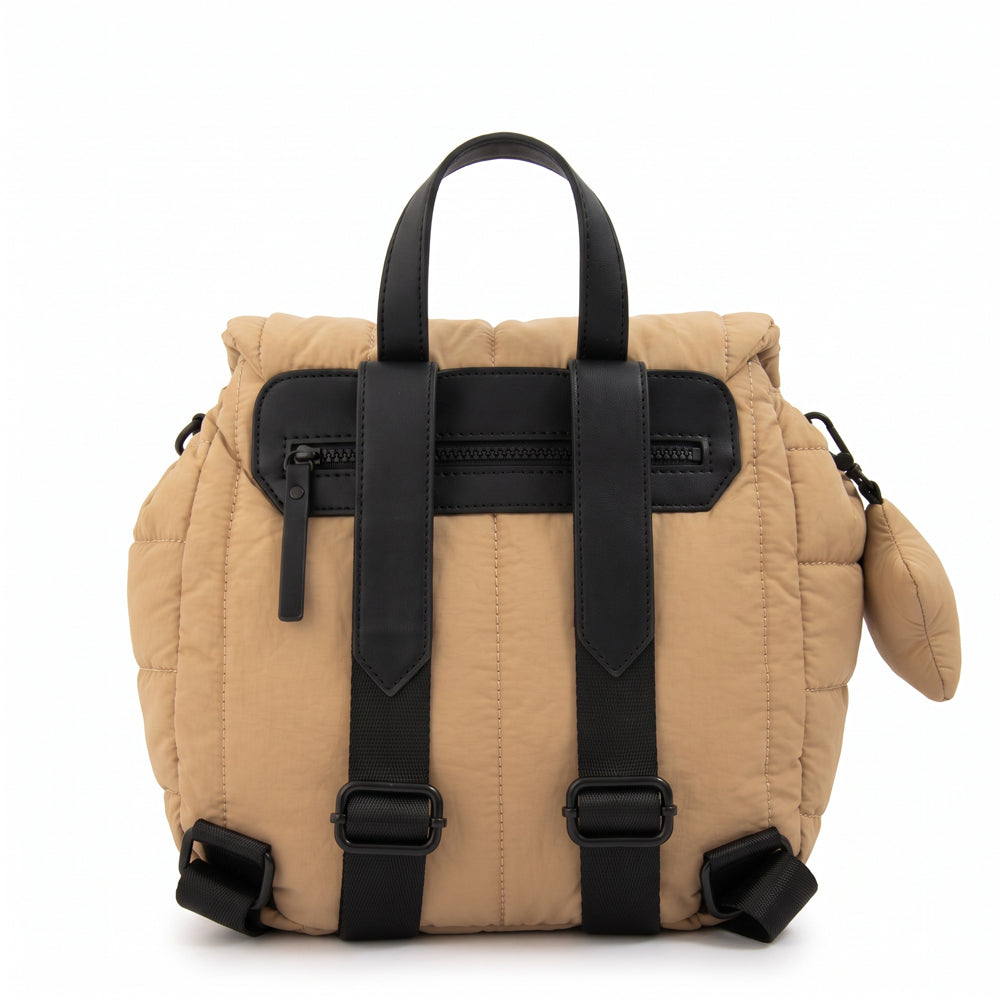 Mochila adriana mediana beige