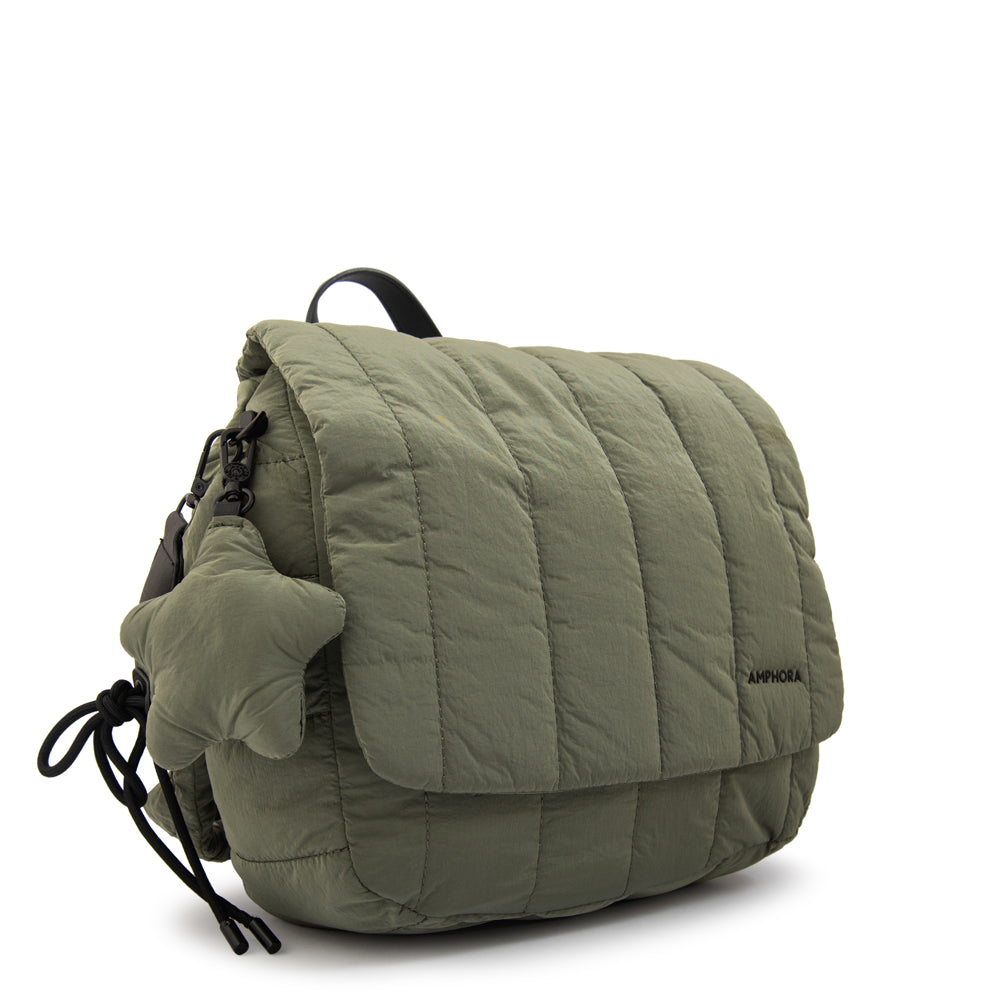 Mochila adriana mediana verde oliva