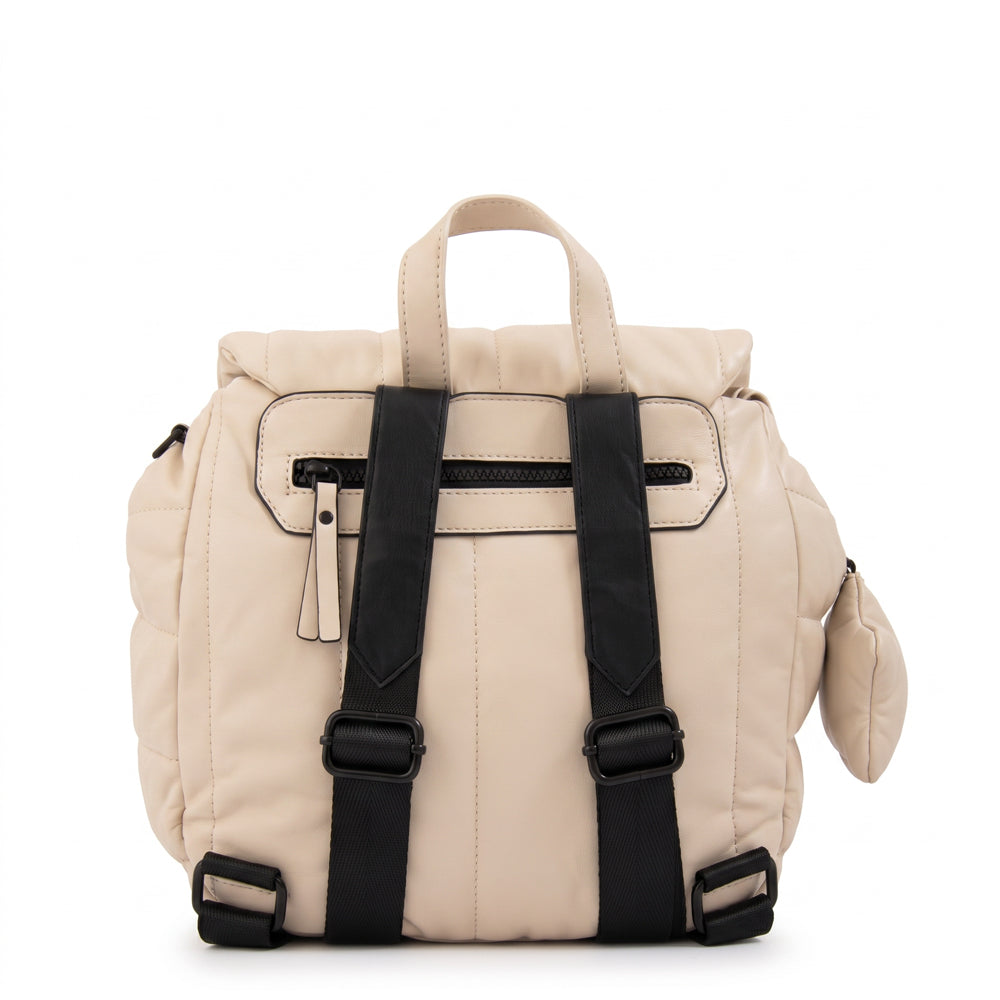 Mochila adriana mediana blanco crudo