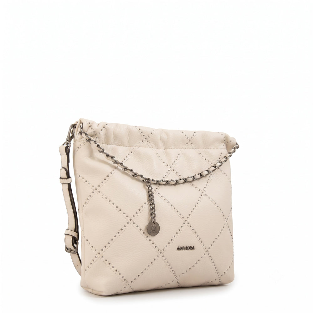 Cartera tote arae mediana blanco crudo