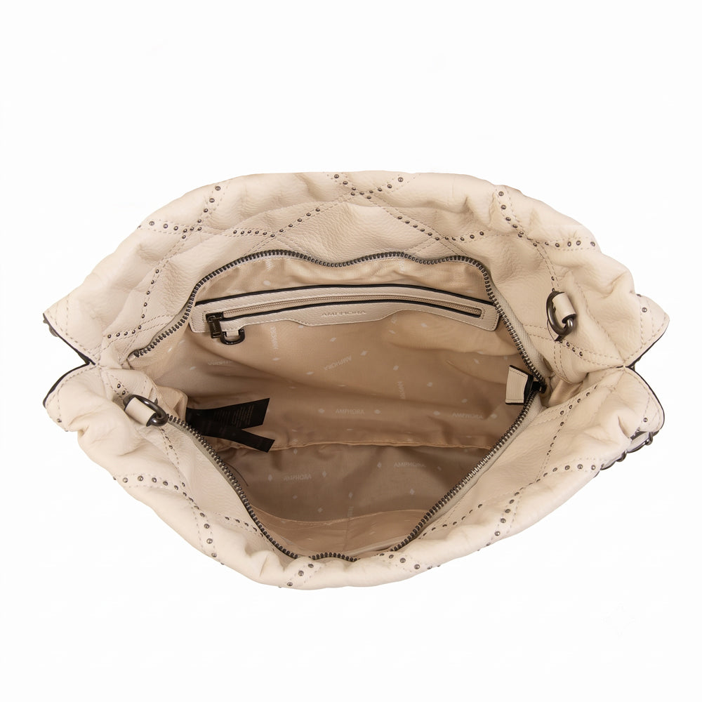 Cartera tote arae mediana blanco crudo