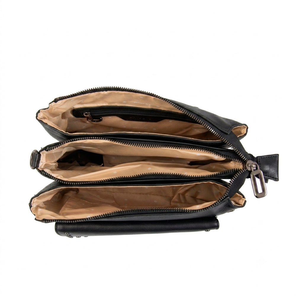 Cartera bandolera danu pequeña negro