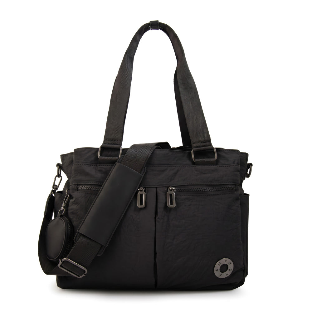 Cartera tote porta notebook vesna negro