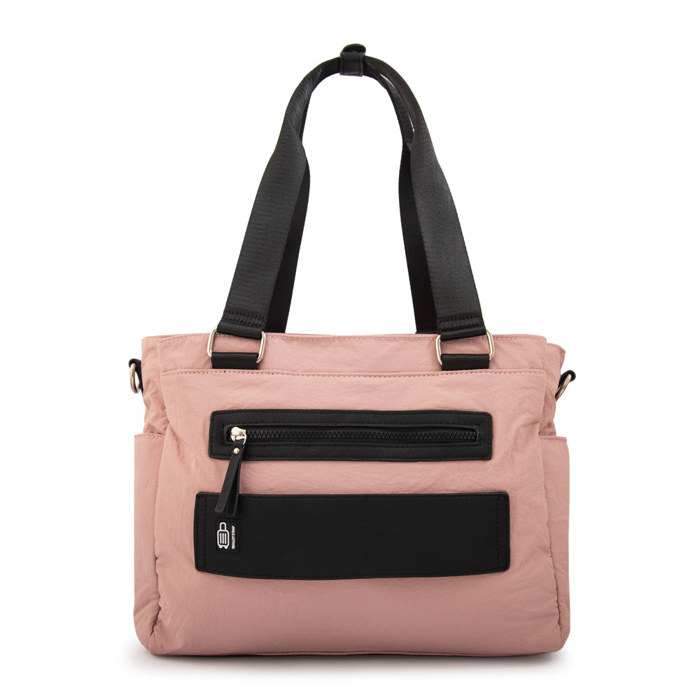 Cartera tote porta notebook vesna rosado