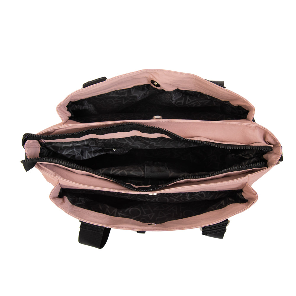Cartera tote porta notebook vesna rosado