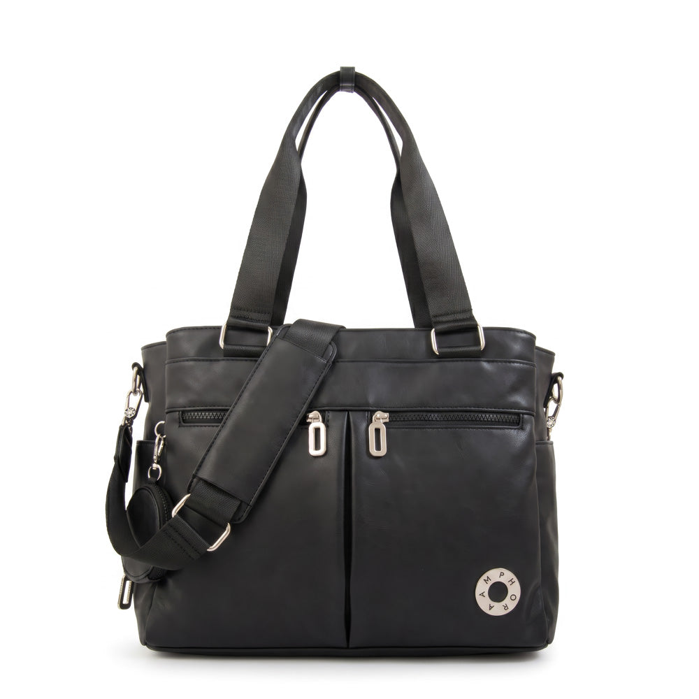 Cartera tote porta notebook vesna negro