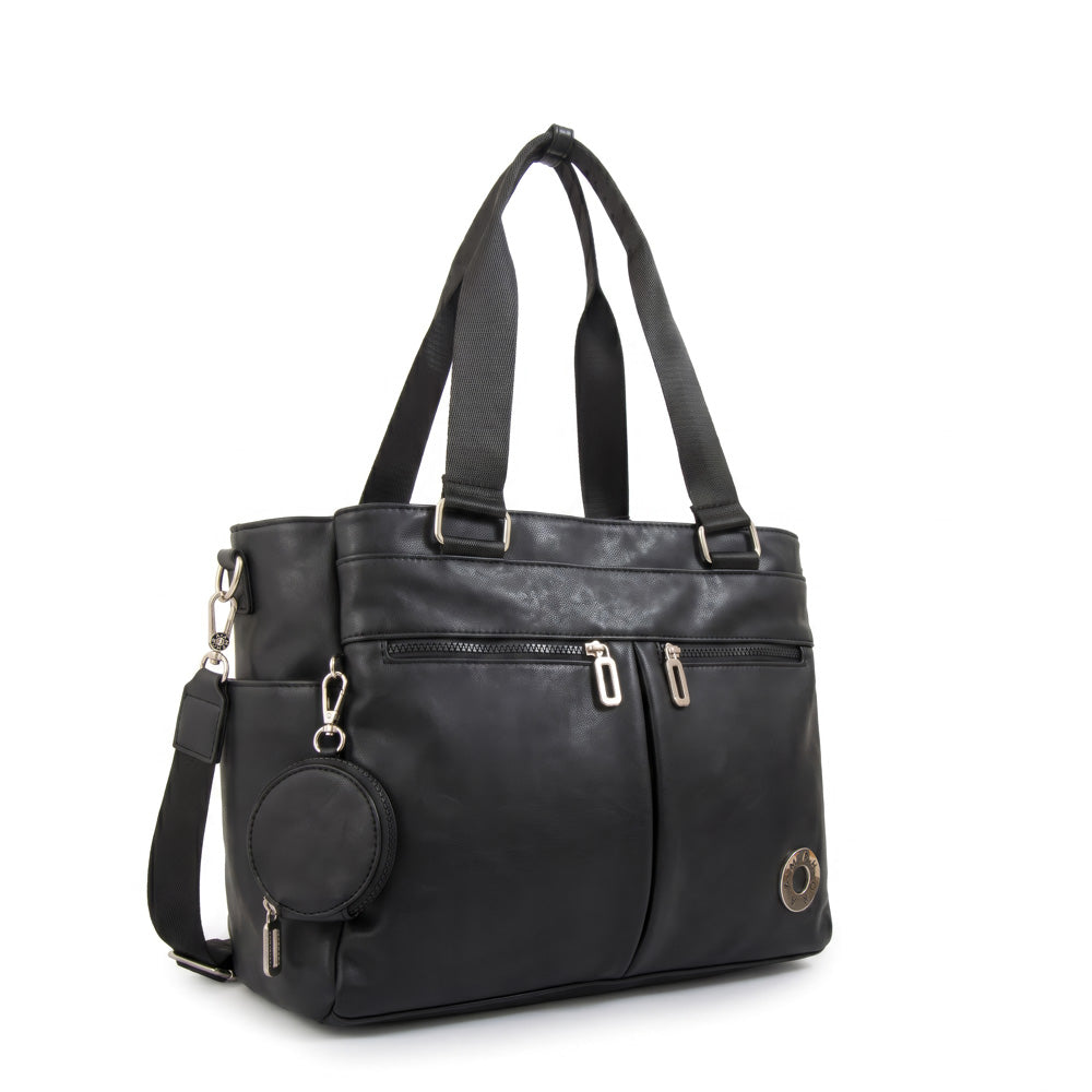 Cartera tote porta notebook vesna negro
