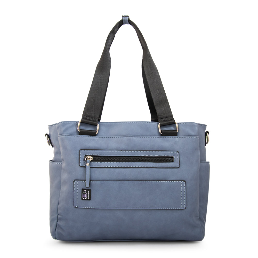 Cartera tote porta notebook vesna denim
