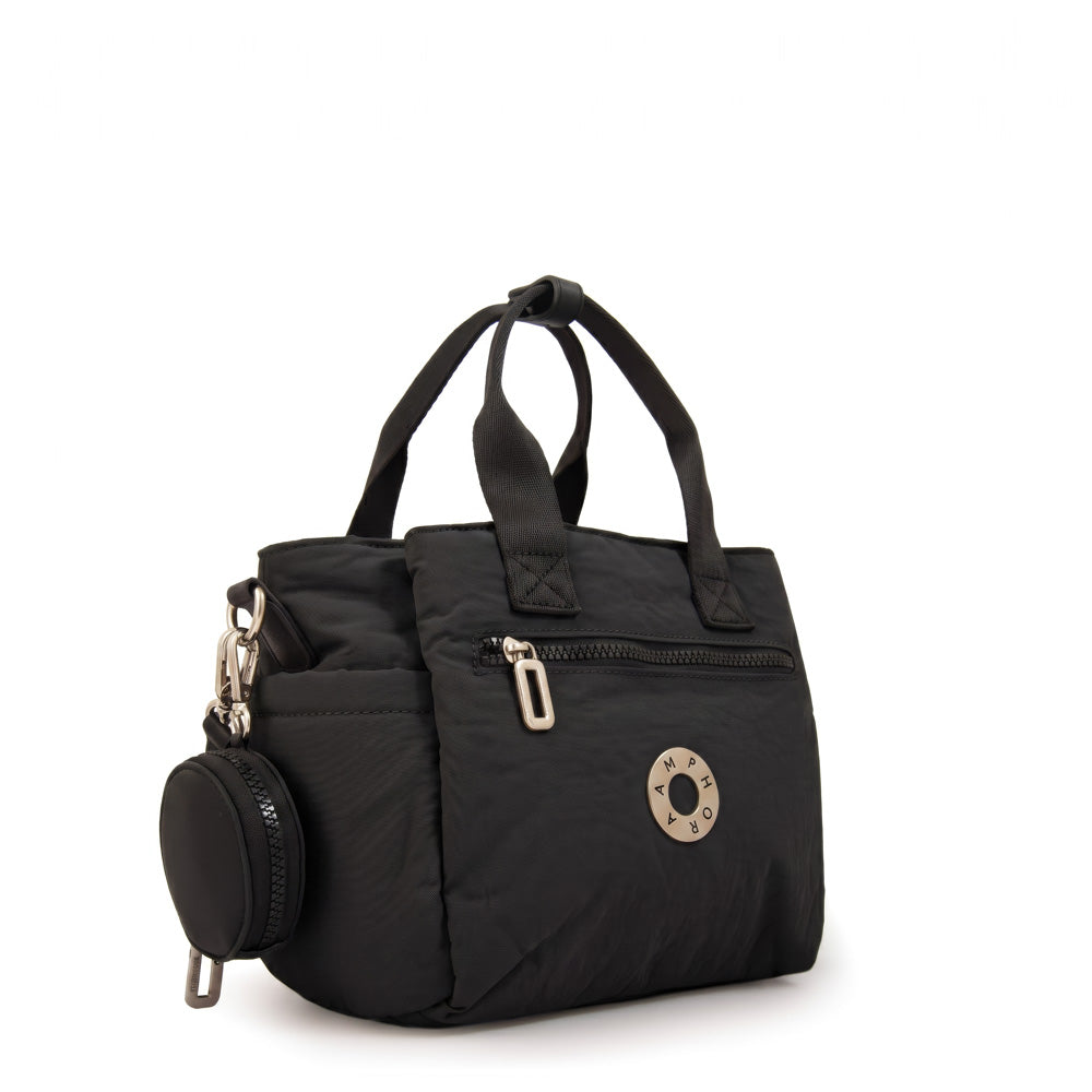 Cartera bandolera con asas vesna grande negro