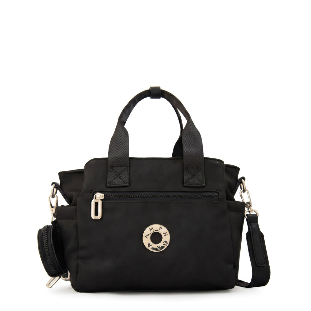 Cartera bandolera con asas vesna grande negro