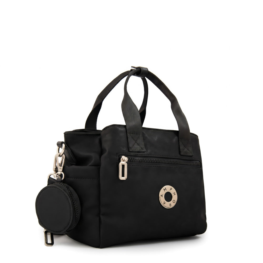 Cartera bandolera con asas vesna grande negro