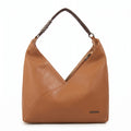 Cartera corte recto saria mediana camel