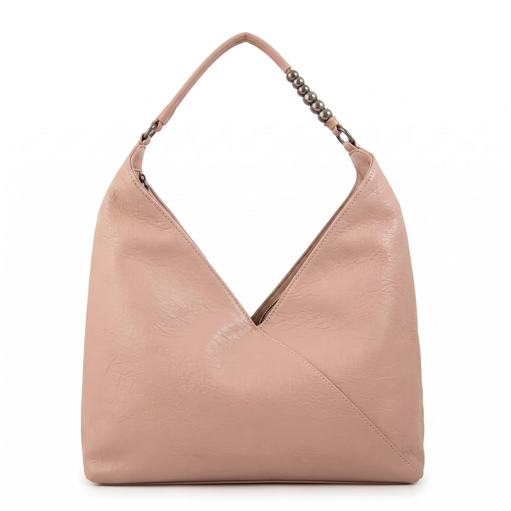 Cartera corte recto saria mediana rosado