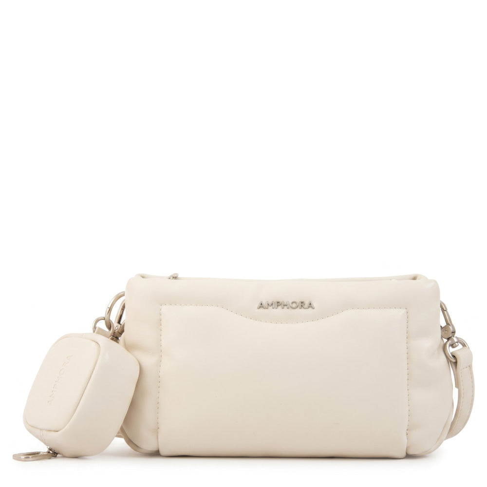 Cartera bandolera clio pequeña blanco