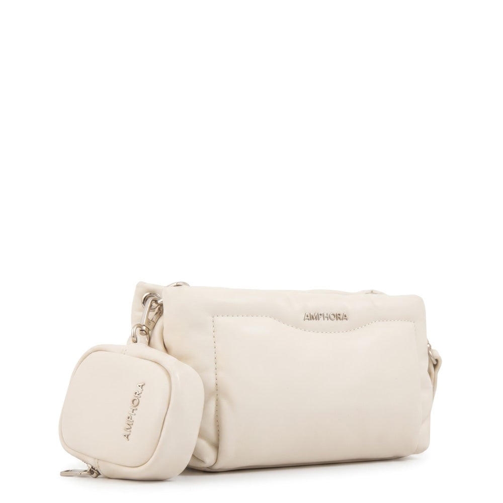 Cartera bandolera clio pequeña blanco