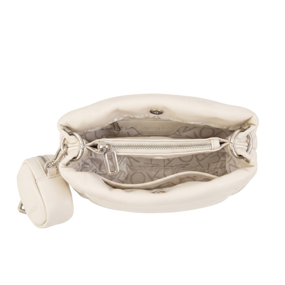 Cartera bandolera clio pequeña blanco