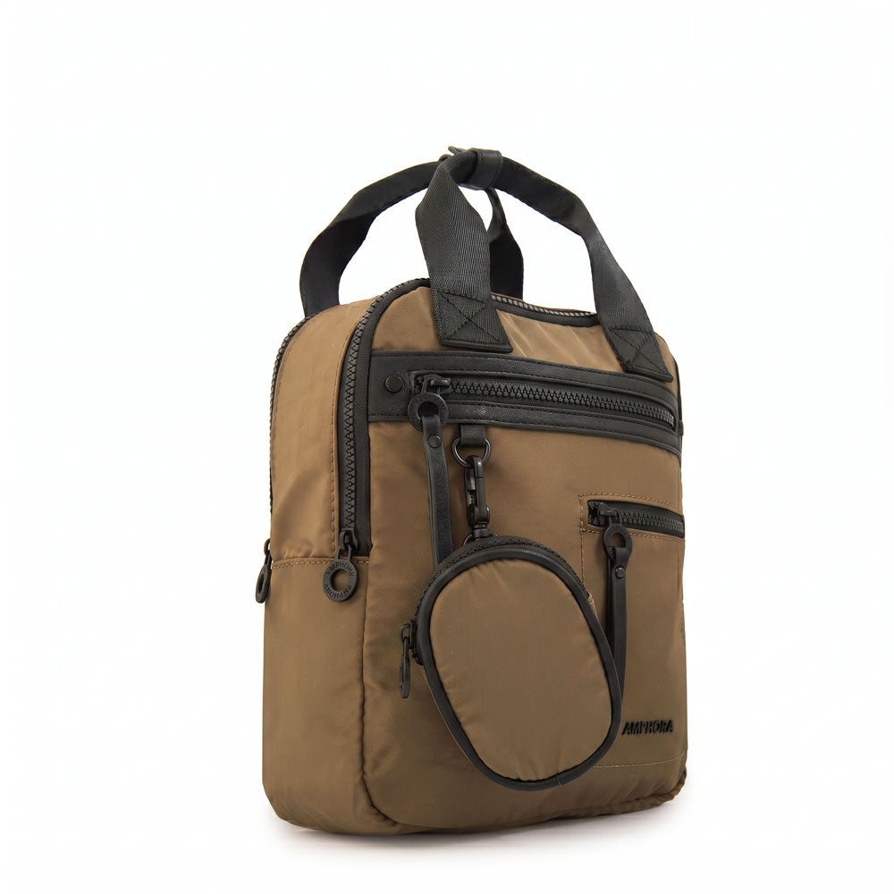 Mochila abril pequeña beige oscuro