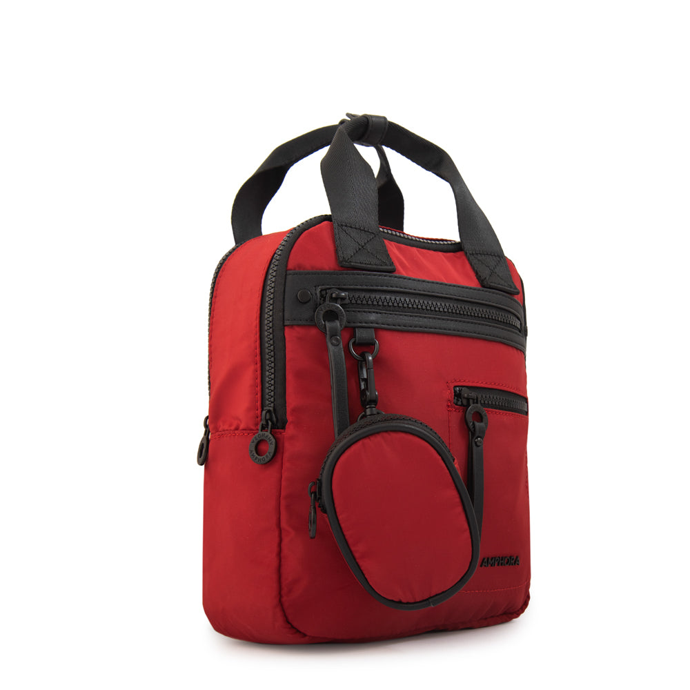Mochila abril pequeña rojo oscuro