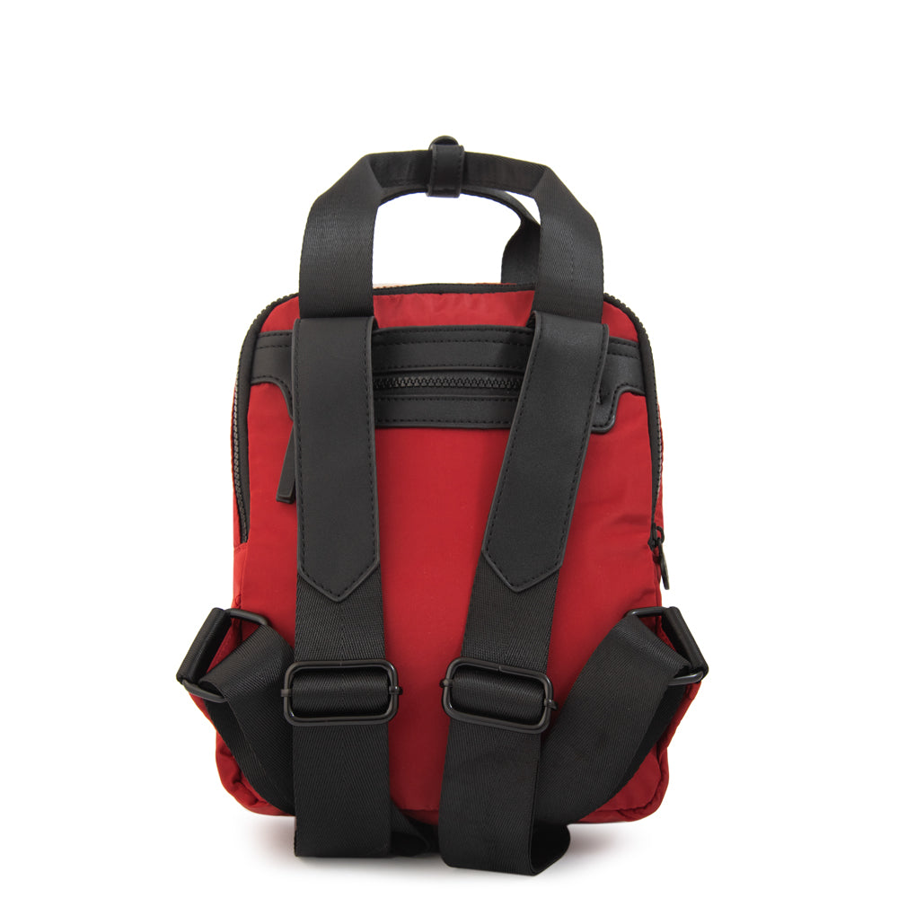 Mochila abril pequeña rojo oscuro