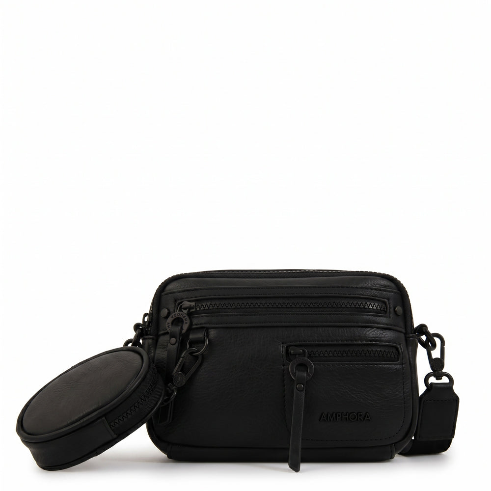 Cartera bandolera abril pequeña negro