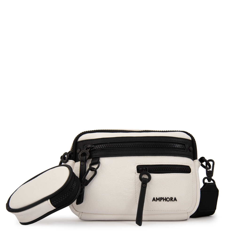 Cartera bandolera abril pequeña blanco