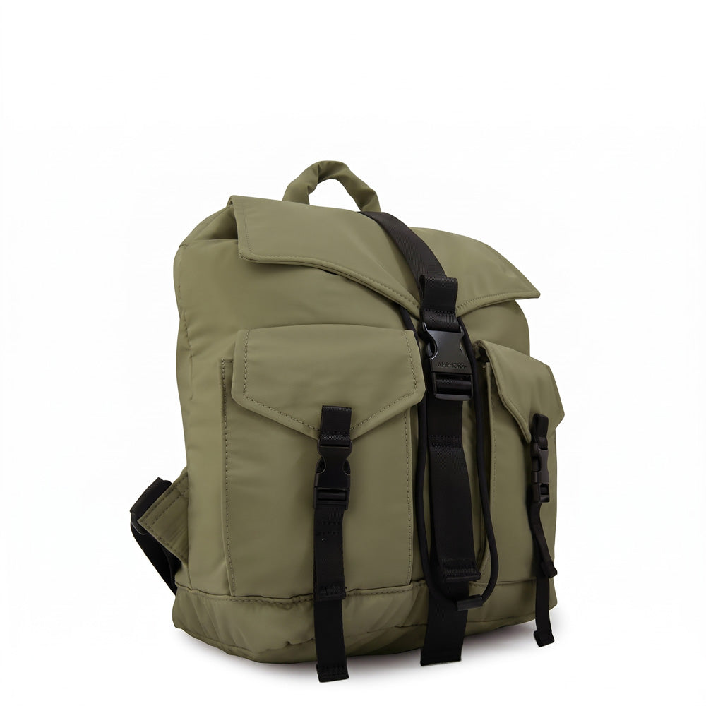 Mochila suki mediana verde oliva