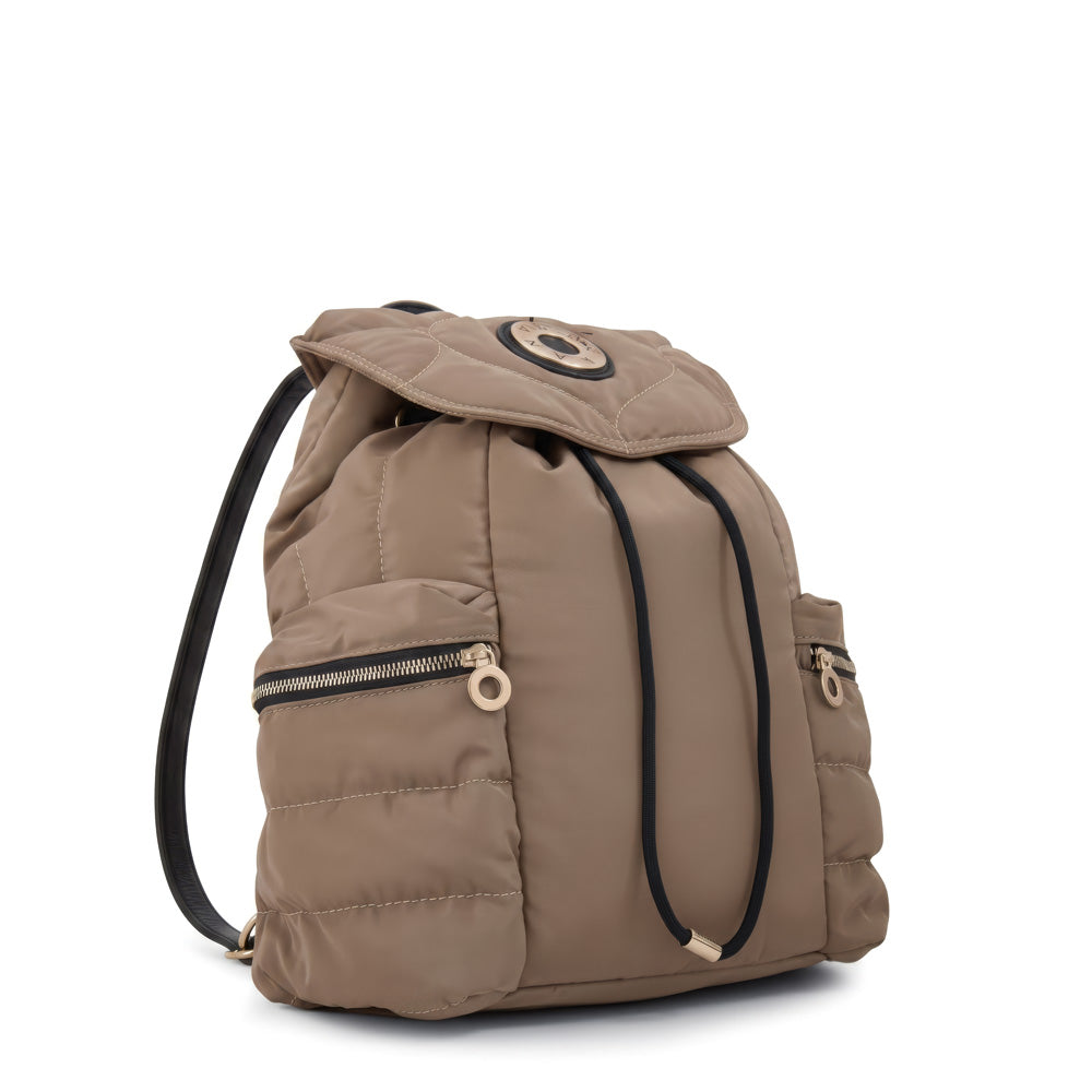 Mochila oran mediana beige oscuro