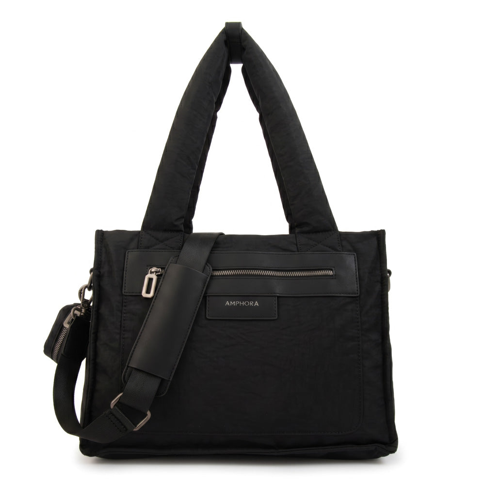 Cartera tote porta notebook daliet negro