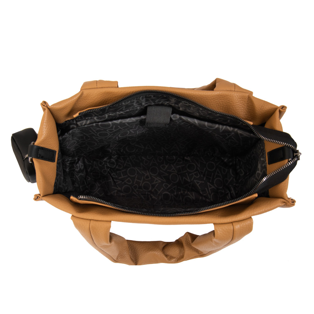 Cartera tote porta notebook daliet camel