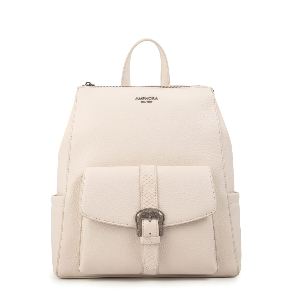 Mochila victorina mediana blanco