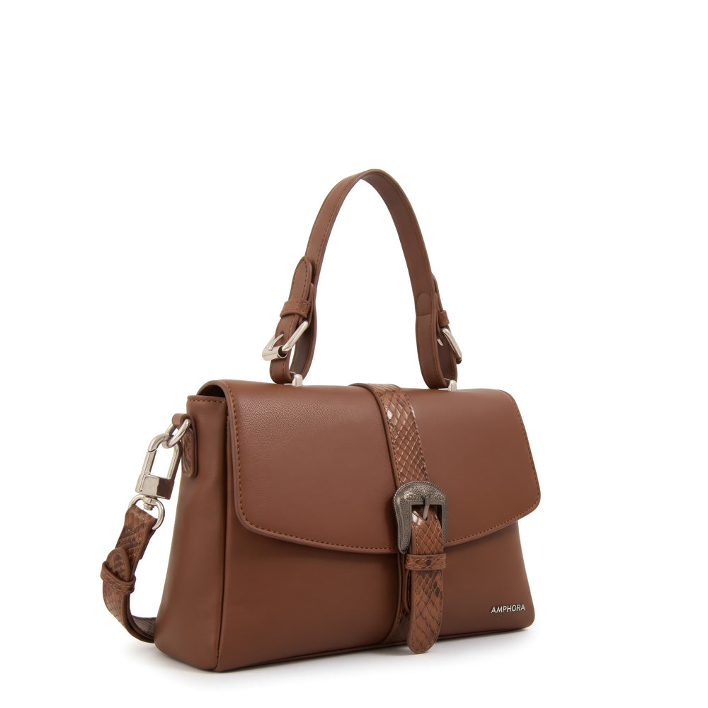 Cartera bandolera victorina mediana café