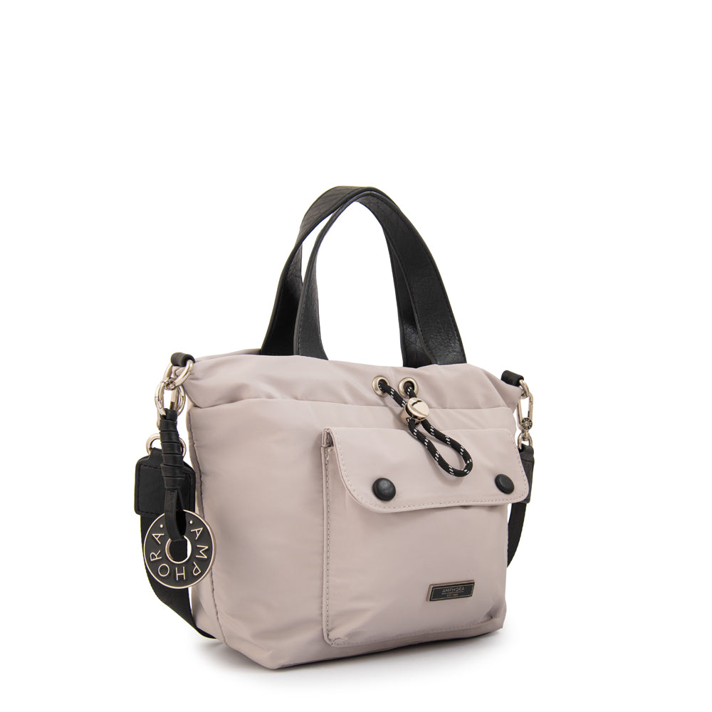 Cartera tote cyric pequeña beige