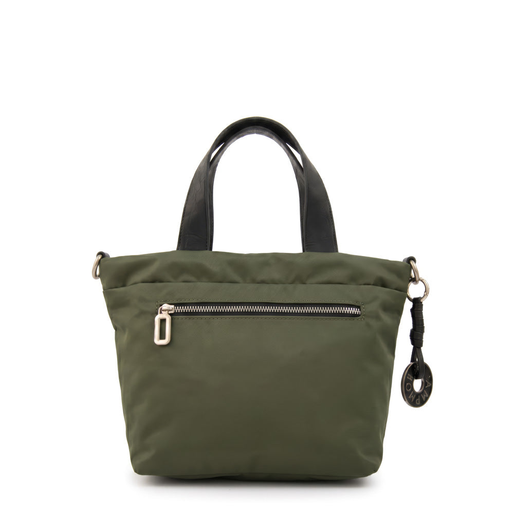 Cartera tote cyric pequeña verde oliva