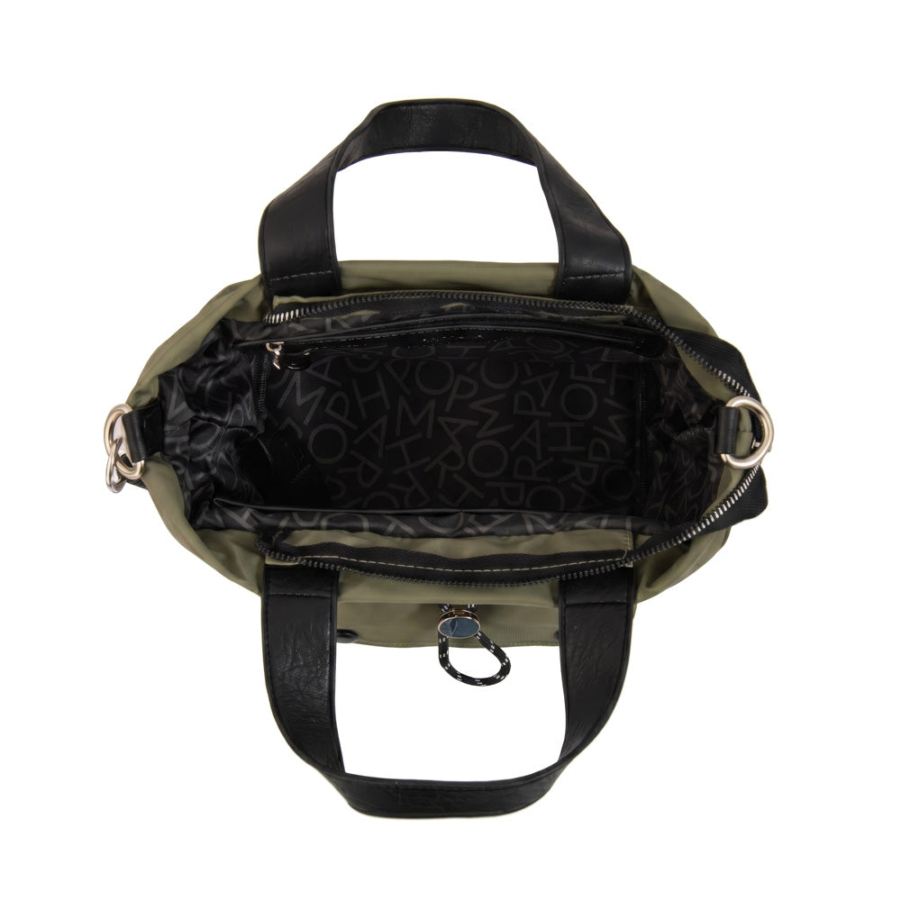 Cartera tote cyric pequeña verde oliva