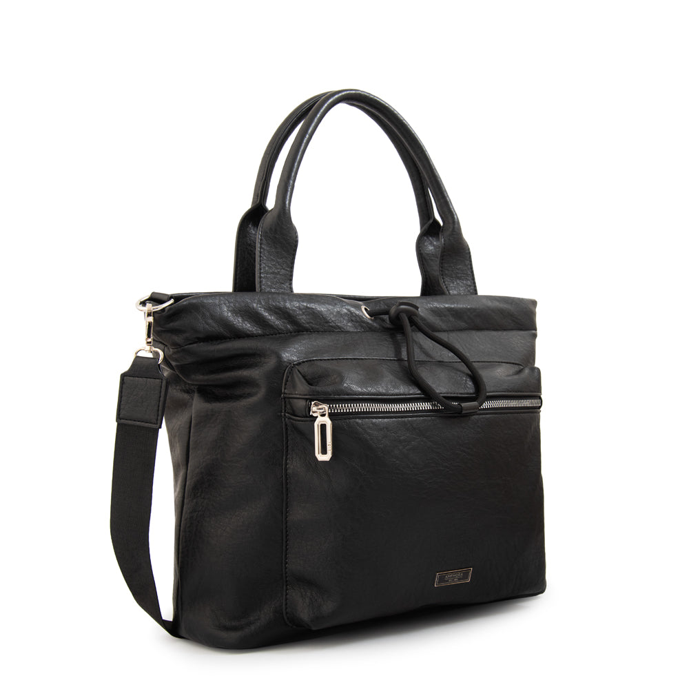 Cartera tote porta notebook cyric negro
