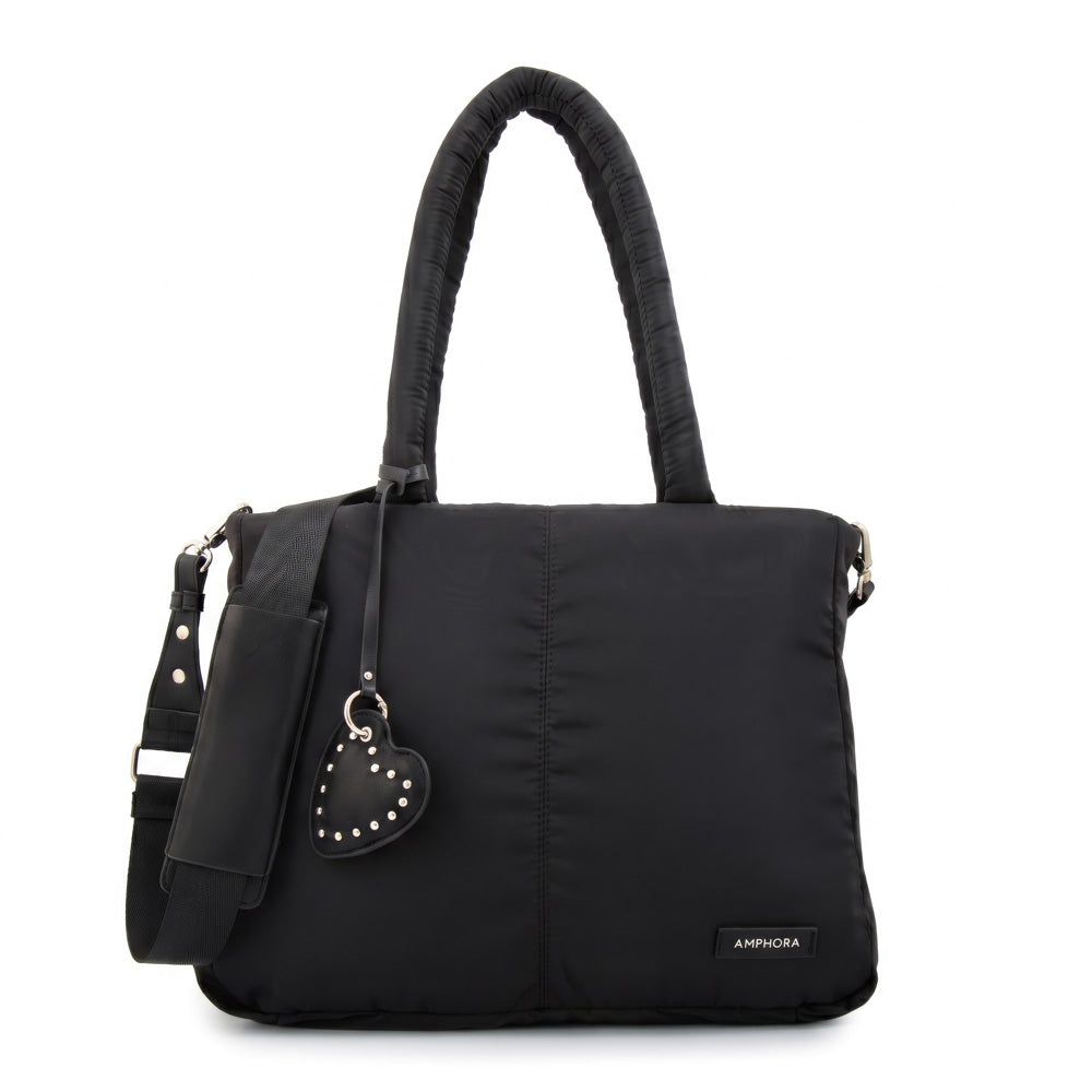 Cartera tote porta notebook luz negro