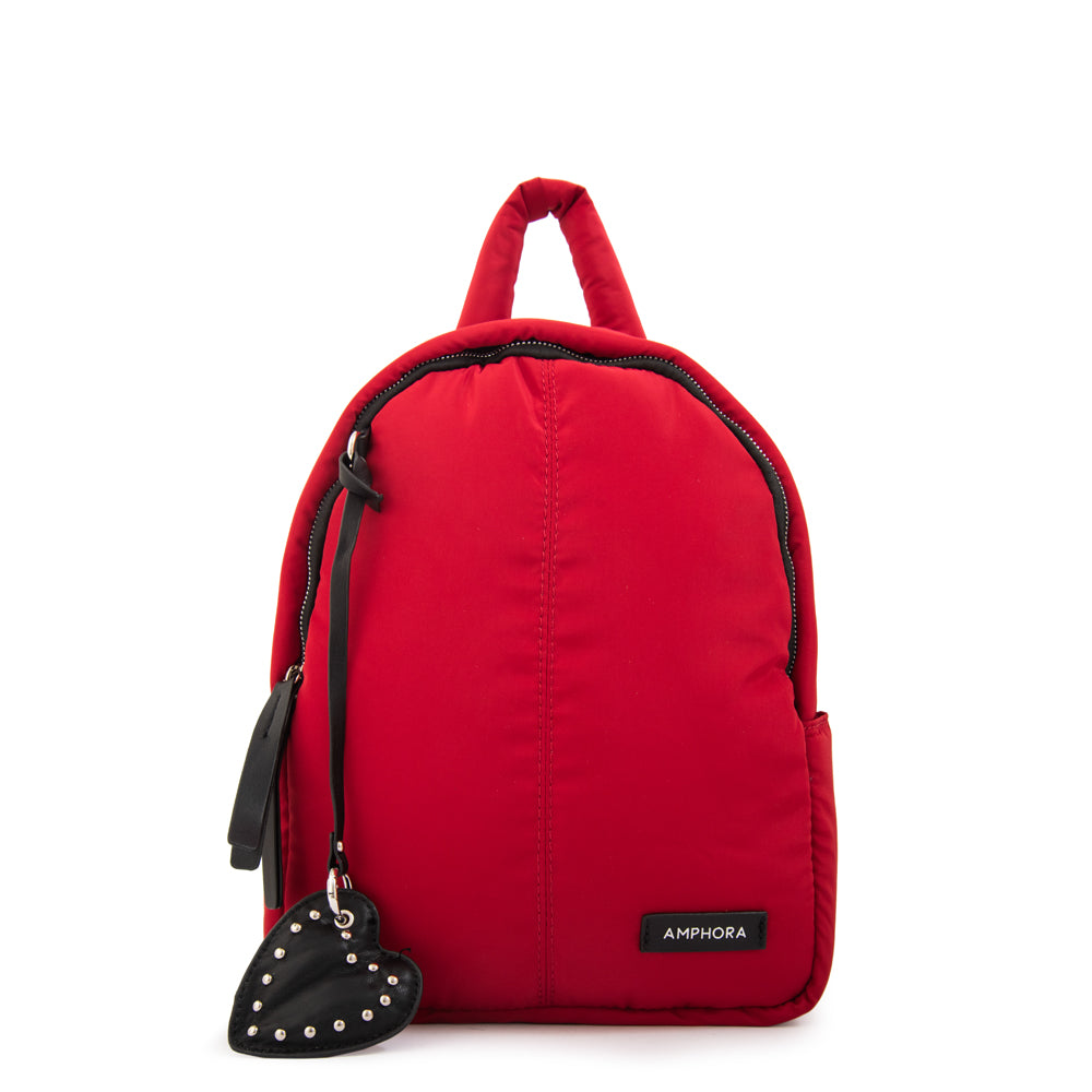 Mochila luz pequeña rojo oscuro