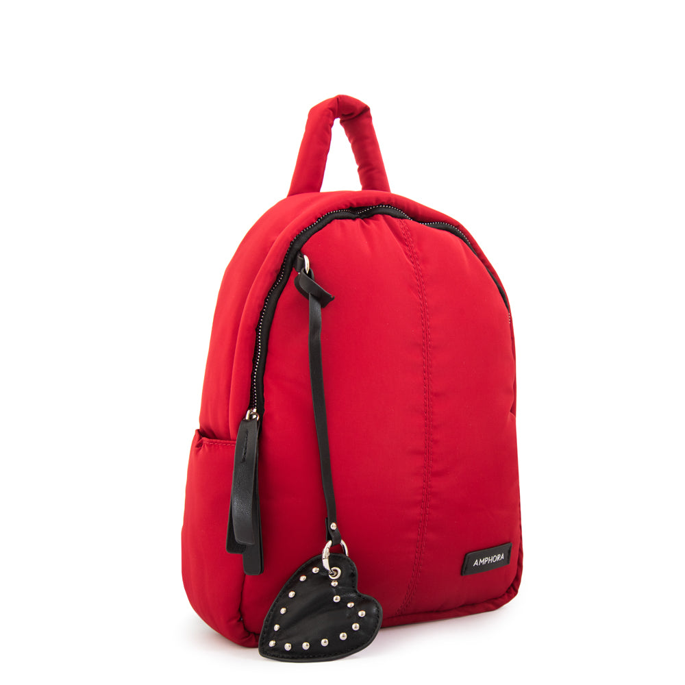 Mochila luz pequeña rojo oscuro