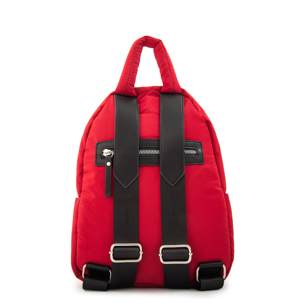Mochila luz pequeña rojo oscuro