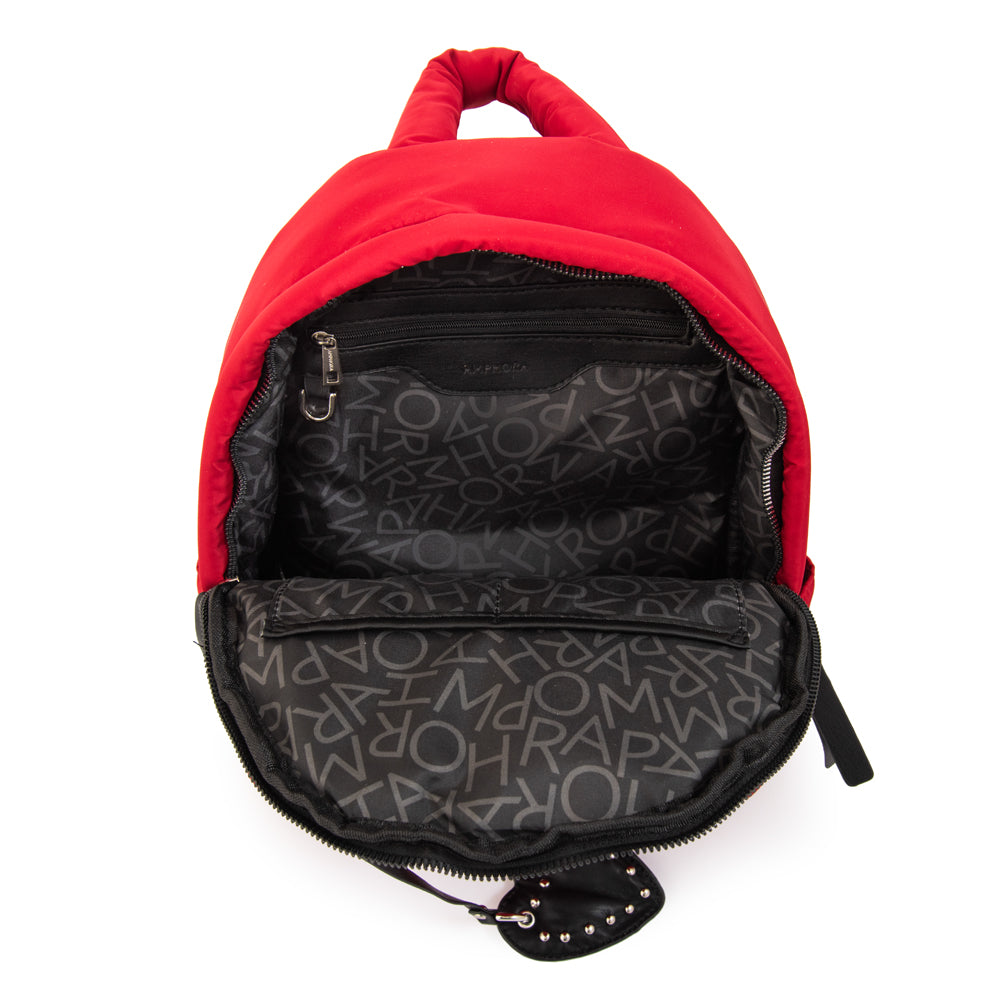 Mochila luz pequeña rojo oscuro