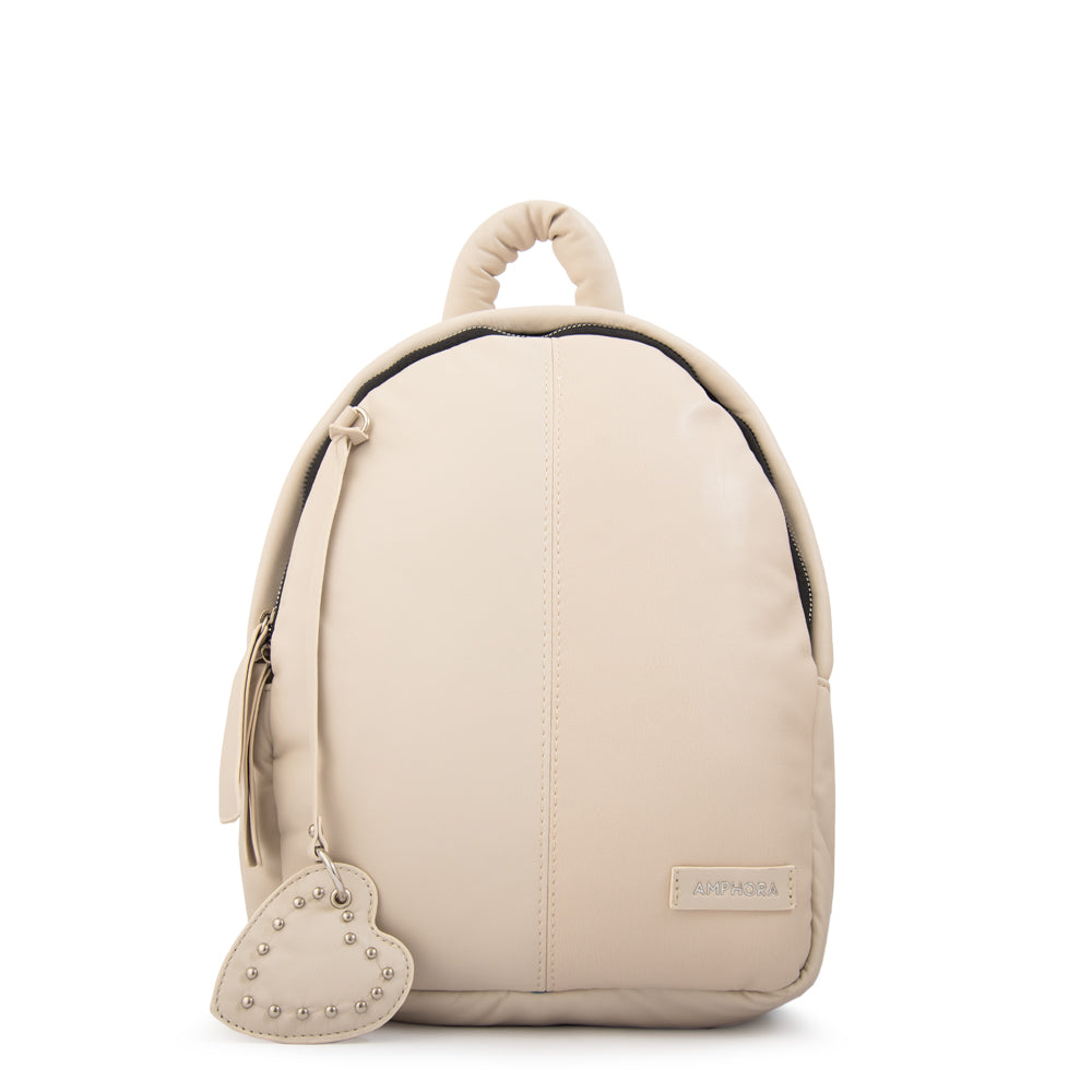 Mochila luz pequeña blanco crudo