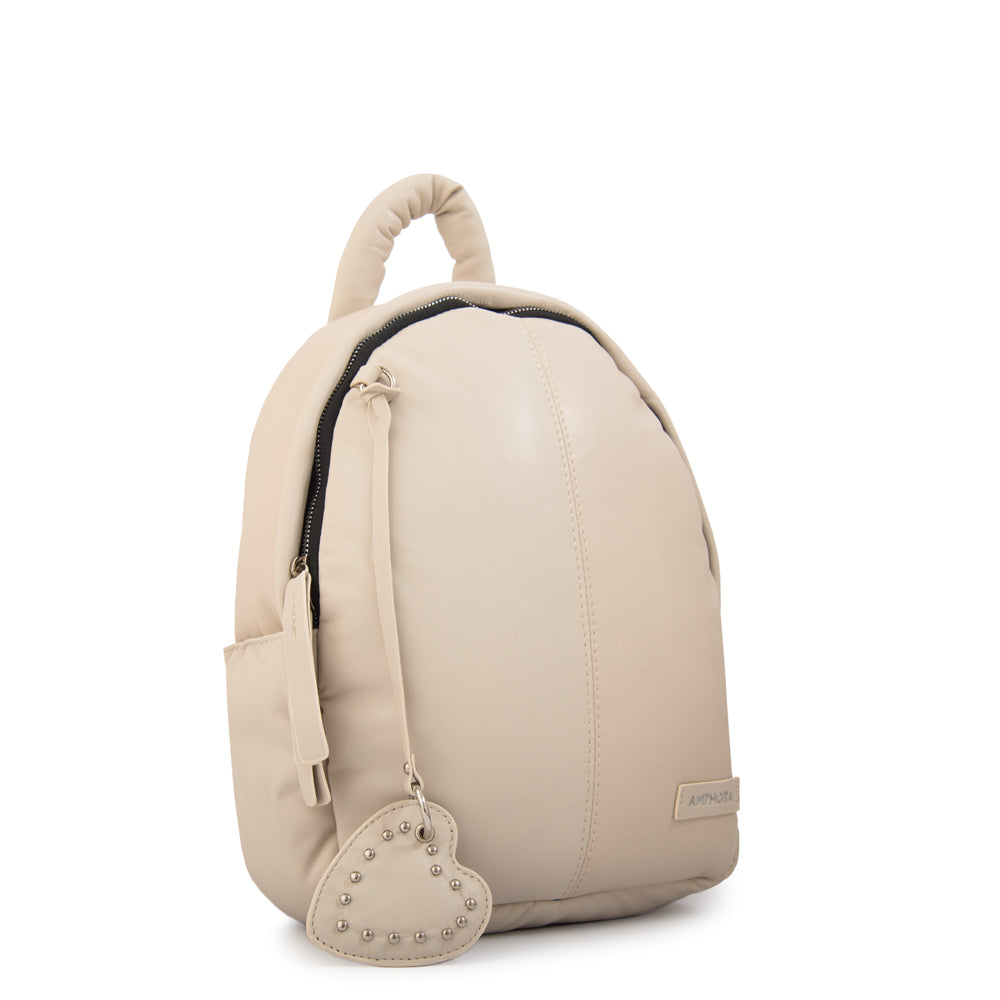 Mochila luz pequeña blanco crudo