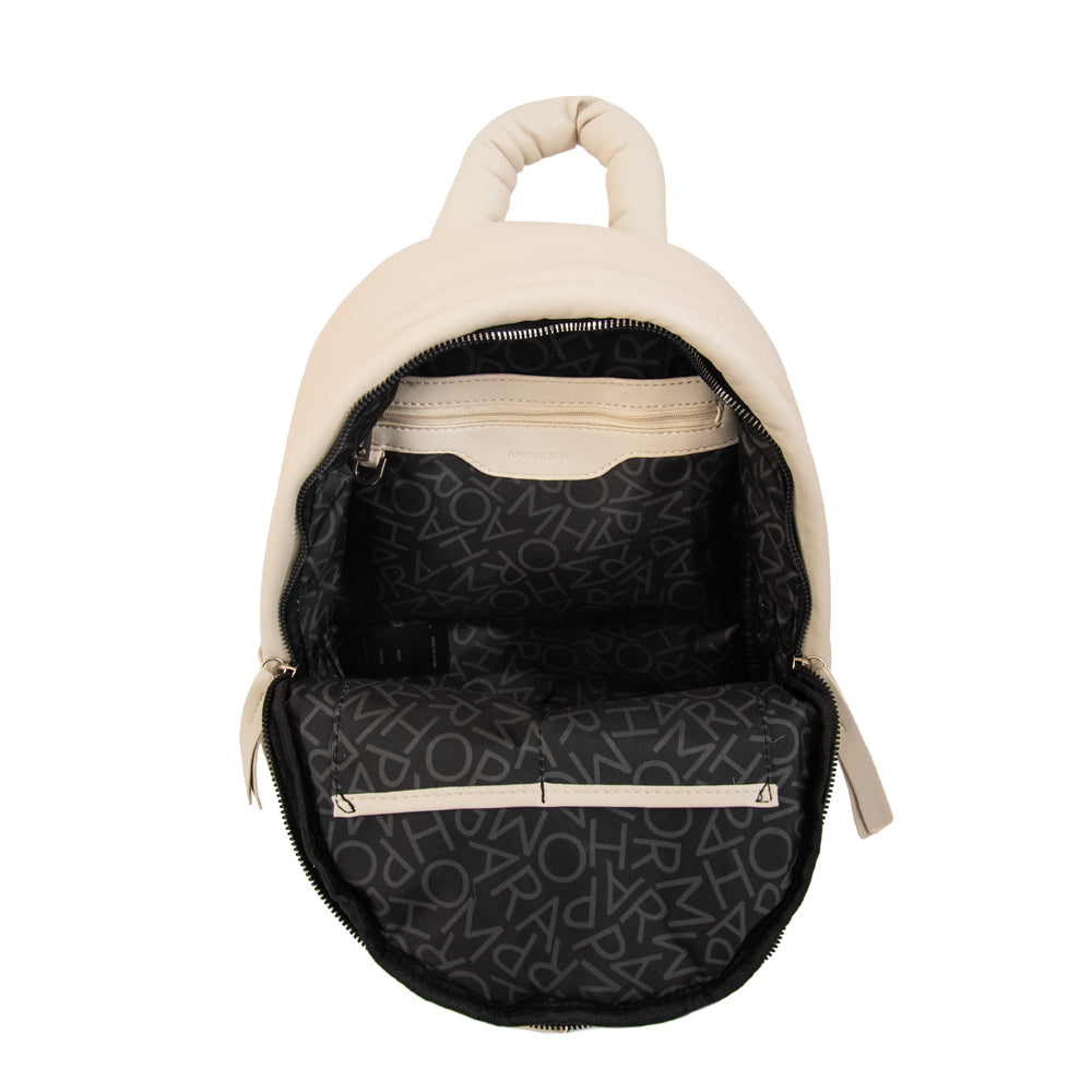 Mochila luz pequeña blanco crudo