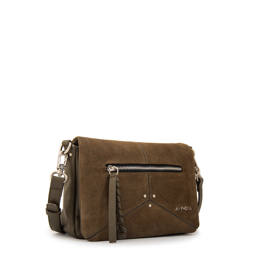 Cartera bandolera edith verde oliva