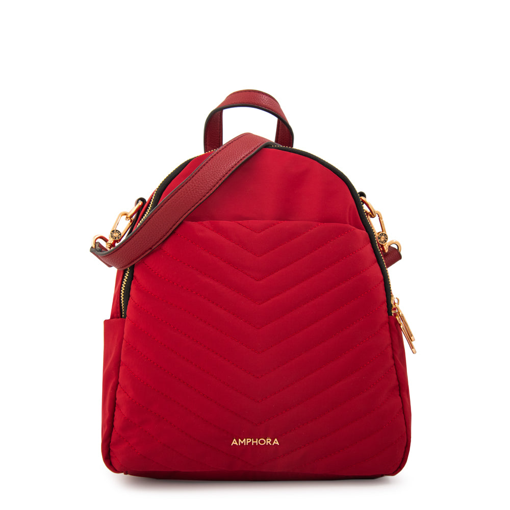 Mochila filomena rojo oscuro